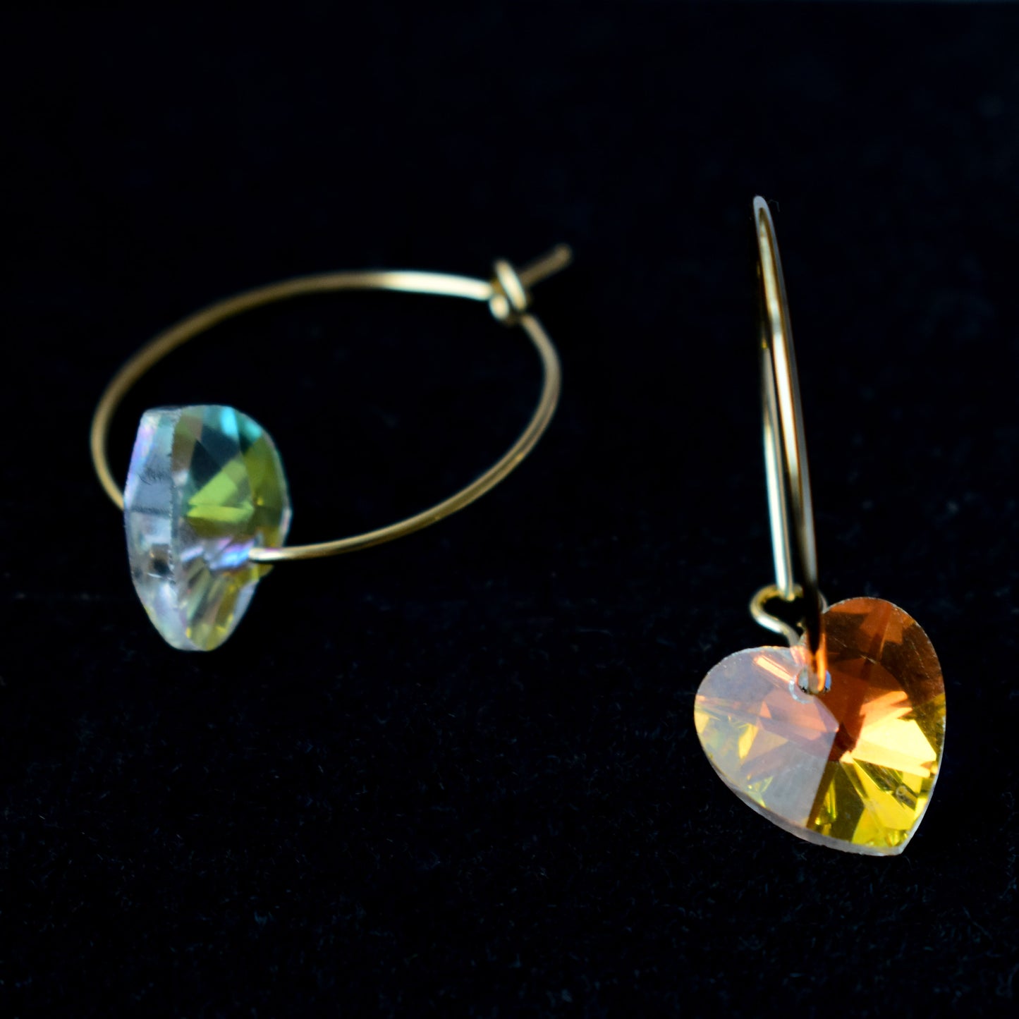 Crystal Heart Earrings - Quantumarium