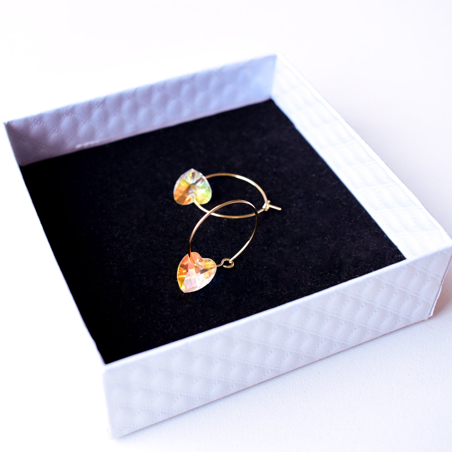 Crystal Heart Earrings - Quantumarium