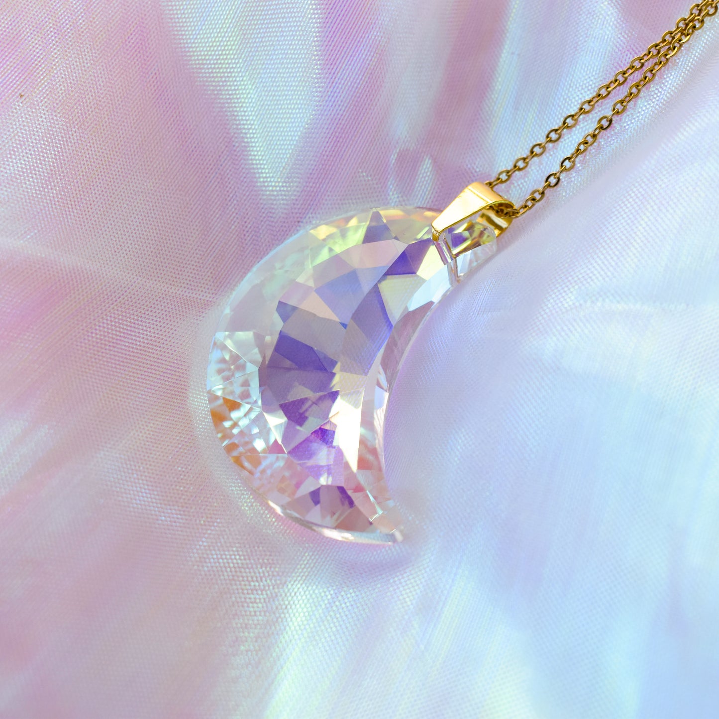 Crystal Moon Necklace - Quantumarium