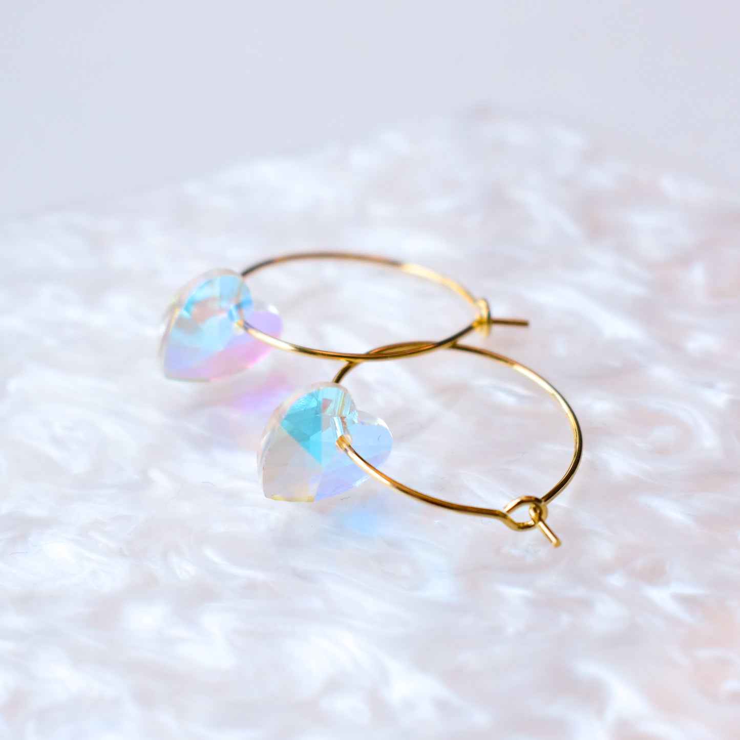 Crystal Heart Earrings - Quantumarium