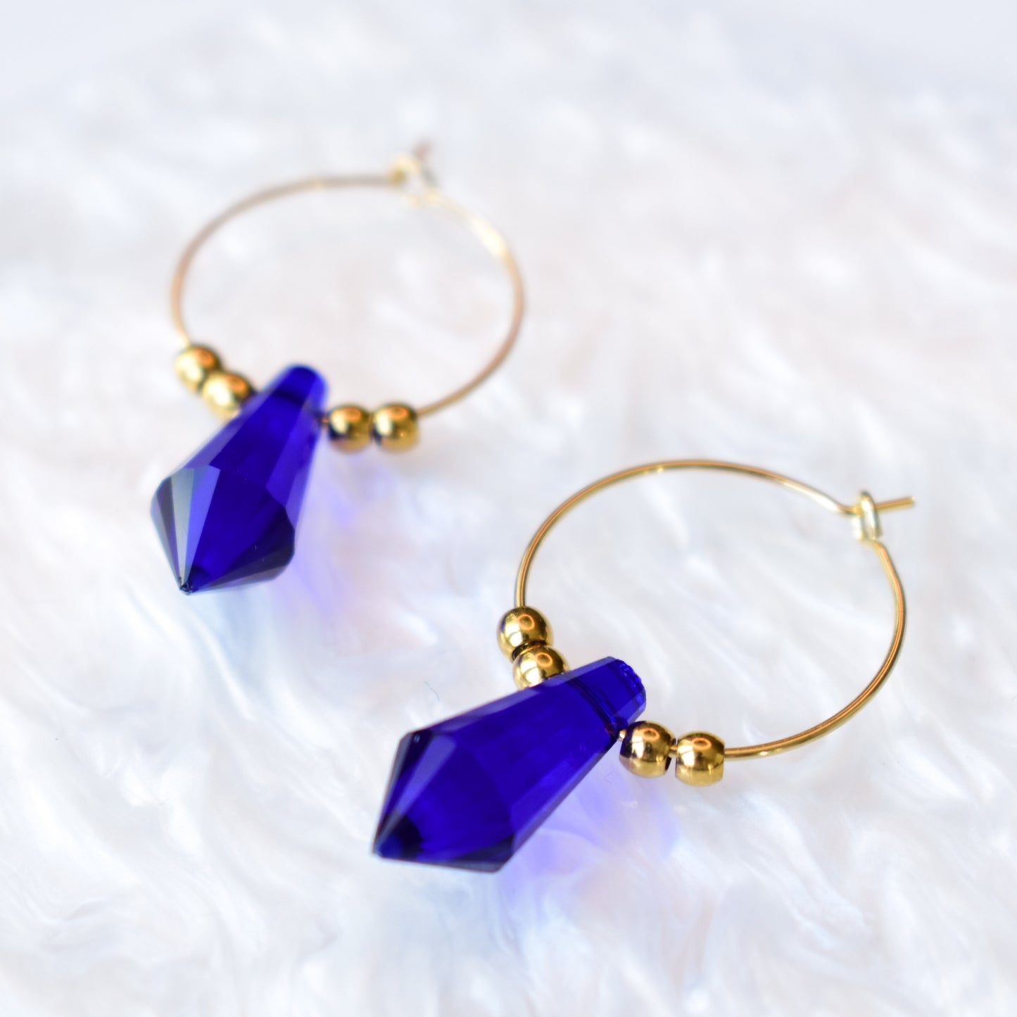 Blue Ice Earrings - Quantumarium