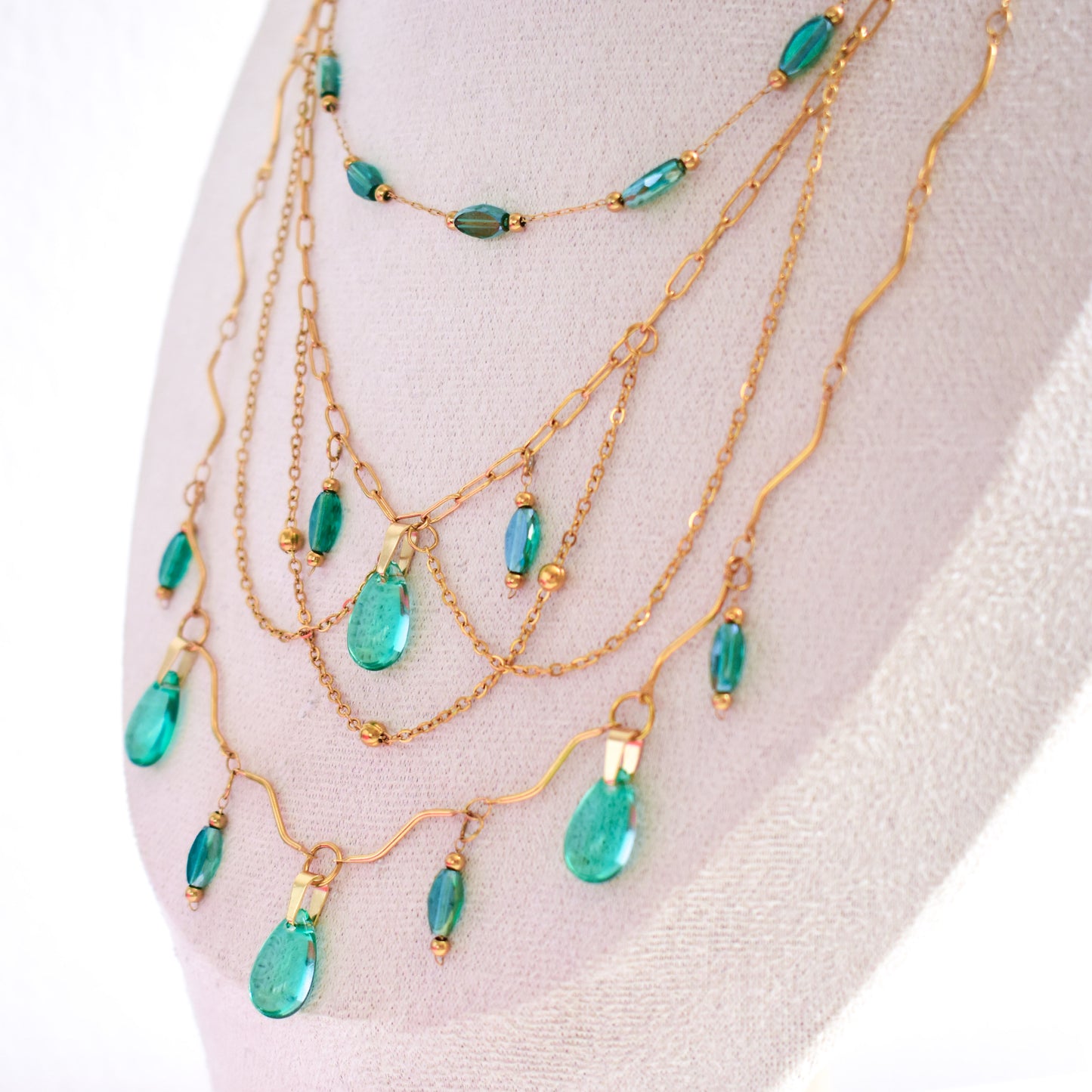 Forrest Green Fairy Necklace