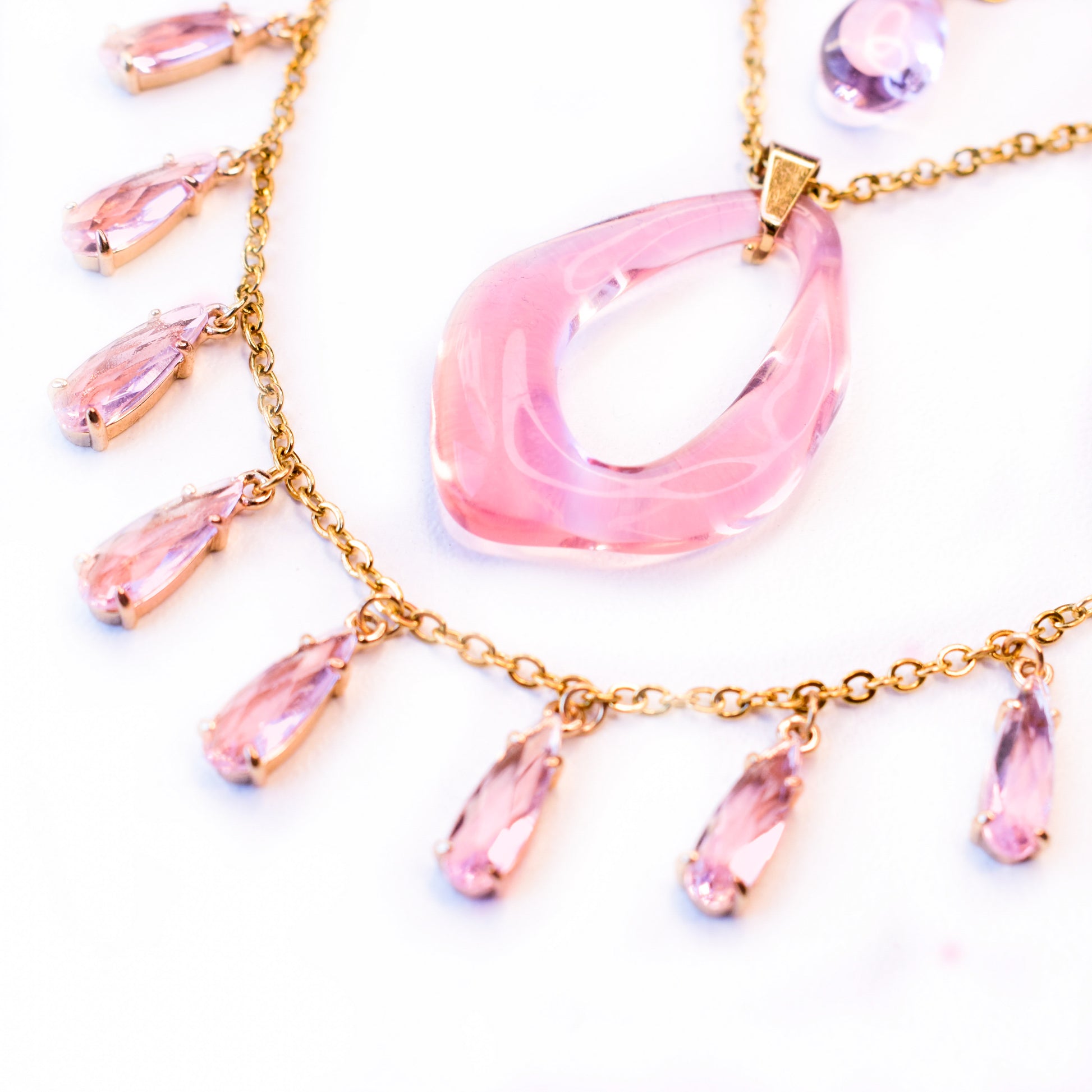 Pink Layered Necklace - Quantumarium