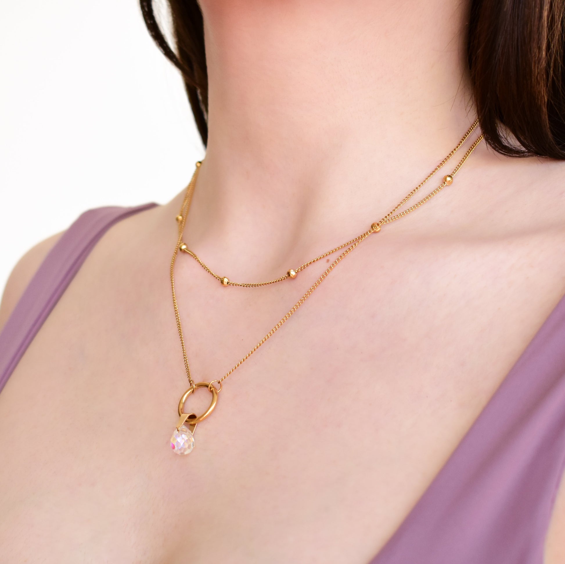 Layered Crystal Necklace - Quantumarium