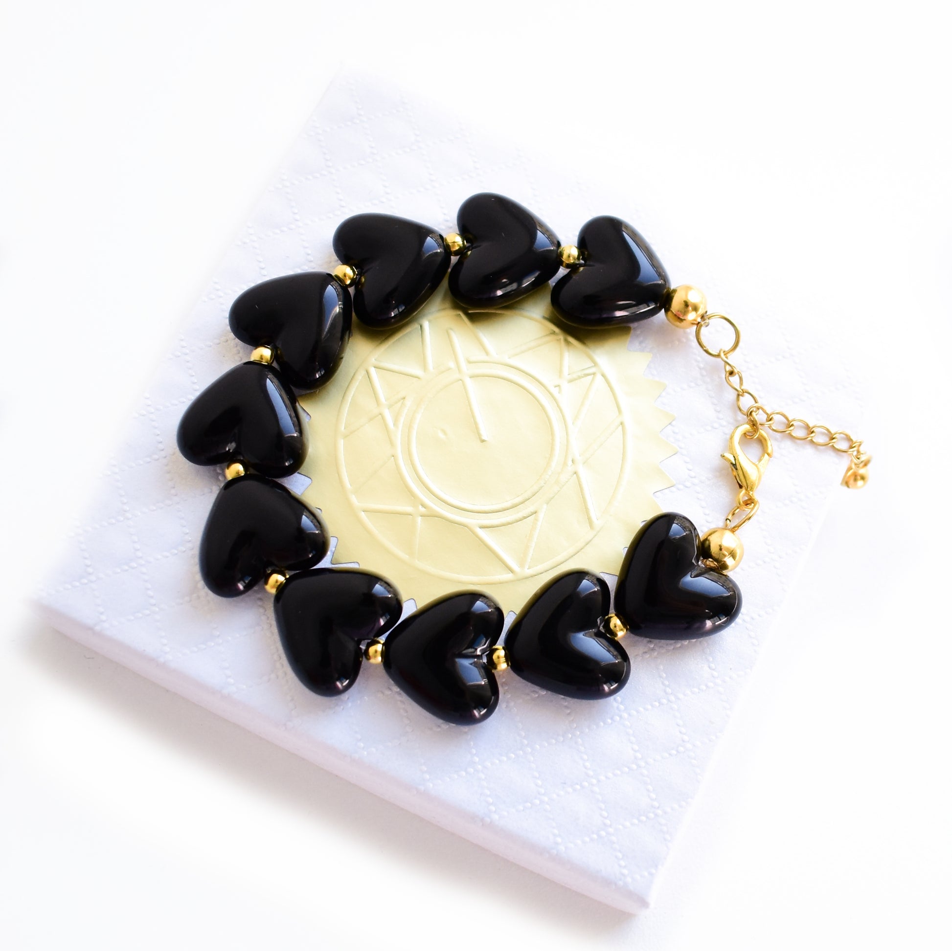 Black Heart Bracelet - Quantumarium